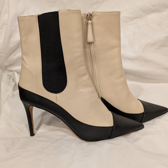 Alexandre Birman two tone leather booties - Picture 5 of 11